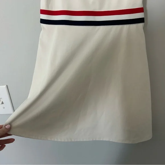 Reformation EcoMove Farrah White Red Blue Workout Dress - Picture 5 of 8